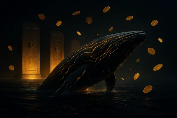 AI illustration: Bitcoin whale that sat through March 2020 crash moves $377.6M