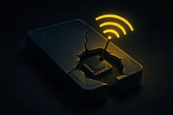 AI illustration: Ledger: Spy Chip in CryptoBilis Wallets Sent Keys Over Mobile Network