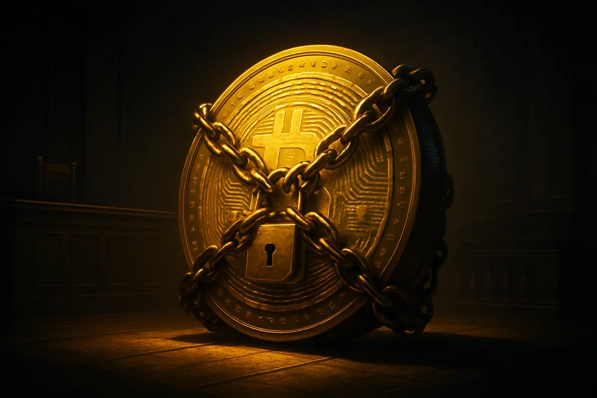 AI illustration for: UK court boosts government's grip on $5B seized bitcoin