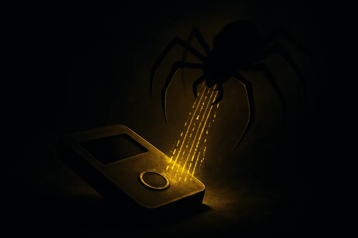 AI illustration for: $90m spyware hack prompts review of crypto wallet sales
